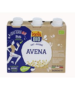 Bebida Aveia s/açúcar 3x250ml Isola Bio