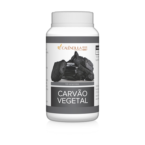 Carvão Vegetal 100 comprimidos Calêndula