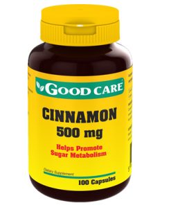 Canela Cinnamon 500mg 100 caps Good Care