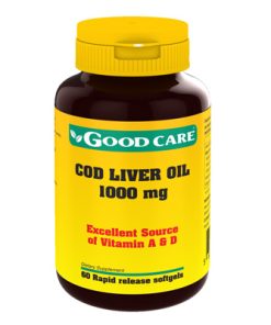 Óleo Fígado Bacalhau 1000mg 60 cápsulas Good Care