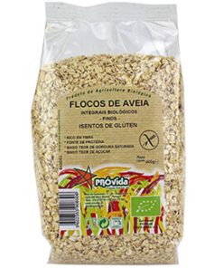 Flocos Aveia Finos sem glúten Bio 400gr Provida