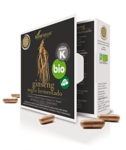 Ginseng Negro Fermentado 24 cápsulas Soria Natural