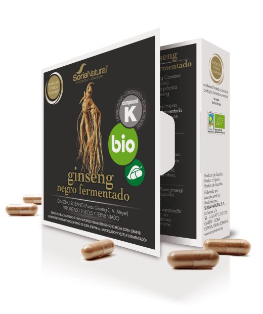 Ginseng Negro Fermentado 24 cápsulas Soria Natural