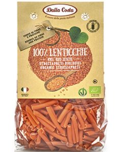 Lentilhas Vermelhas Strozzapreti s/ glúten Bio 250gr Dalla Costa