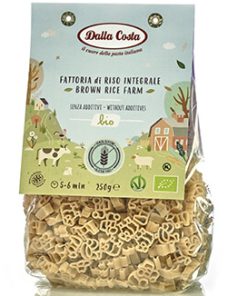 Massa Arroz Integral s/ glúten Bio 250gr Dalla Costa