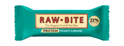 Barra Proteína, Amendoim e Caramelo 45g Rawbite