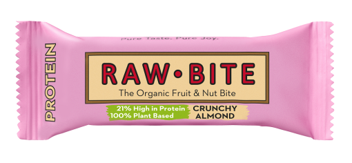Barra Proteína e Amêndoa Crocante Bio 50gr Raw-Bite