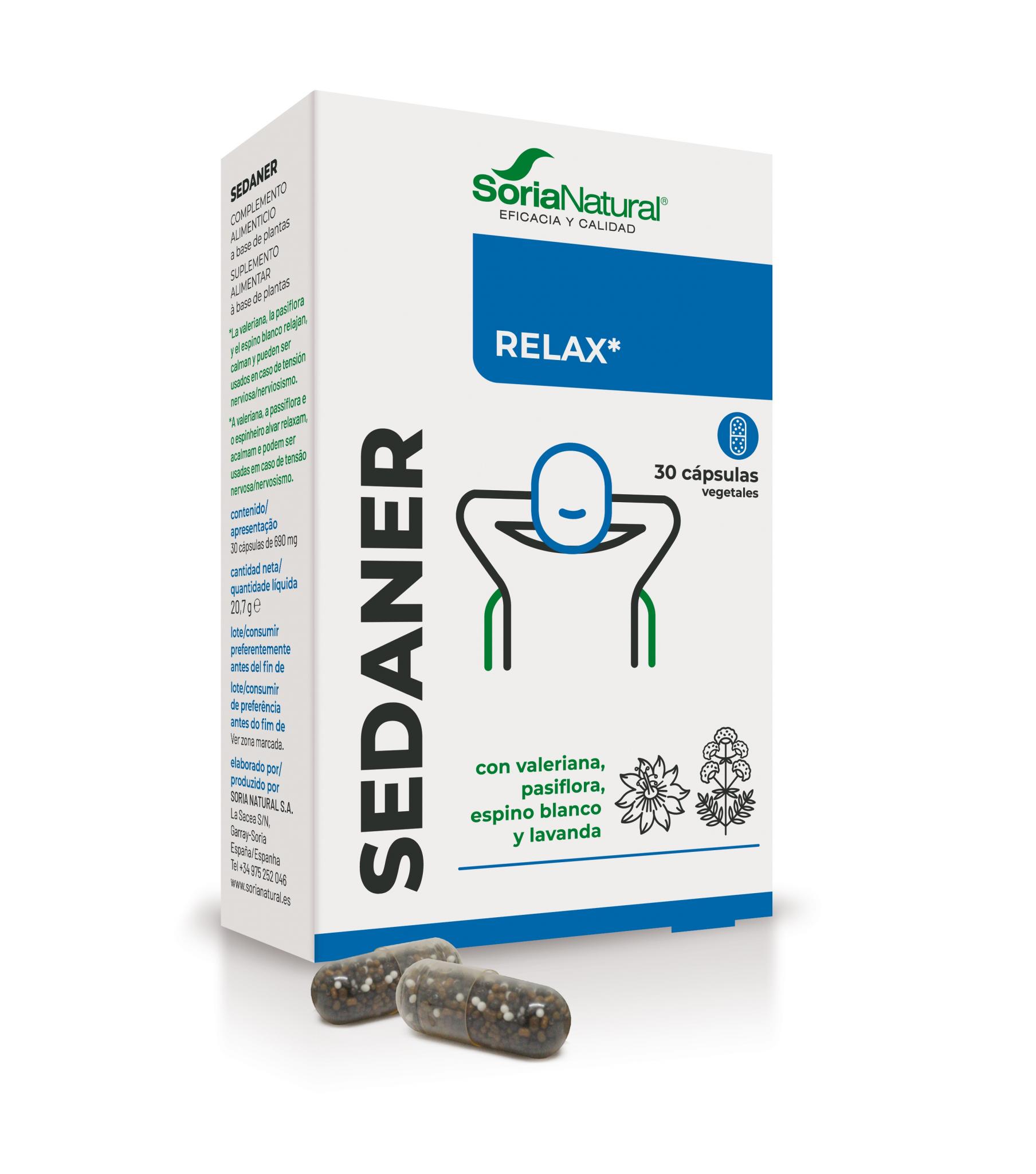 Sedaner Relax 30 cápsulas Soria Natural