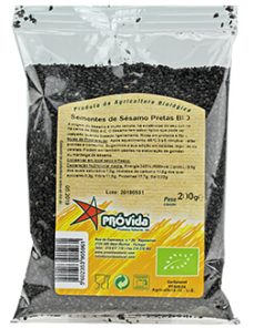 Sementes Sésamo pretas Bio 200gr Provida