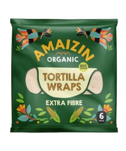 Tortilha Wrap 6 Extra Fibra 240gr Amaizin