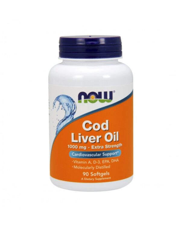 Cod Liver Oil 1000mg 90caps NOW
