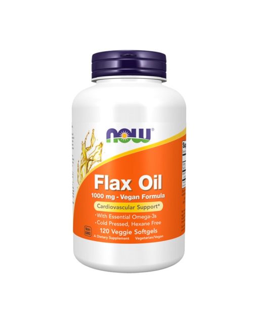 Flax Oil Oleo Linhaça 1000mg 120 cápsulas NOW