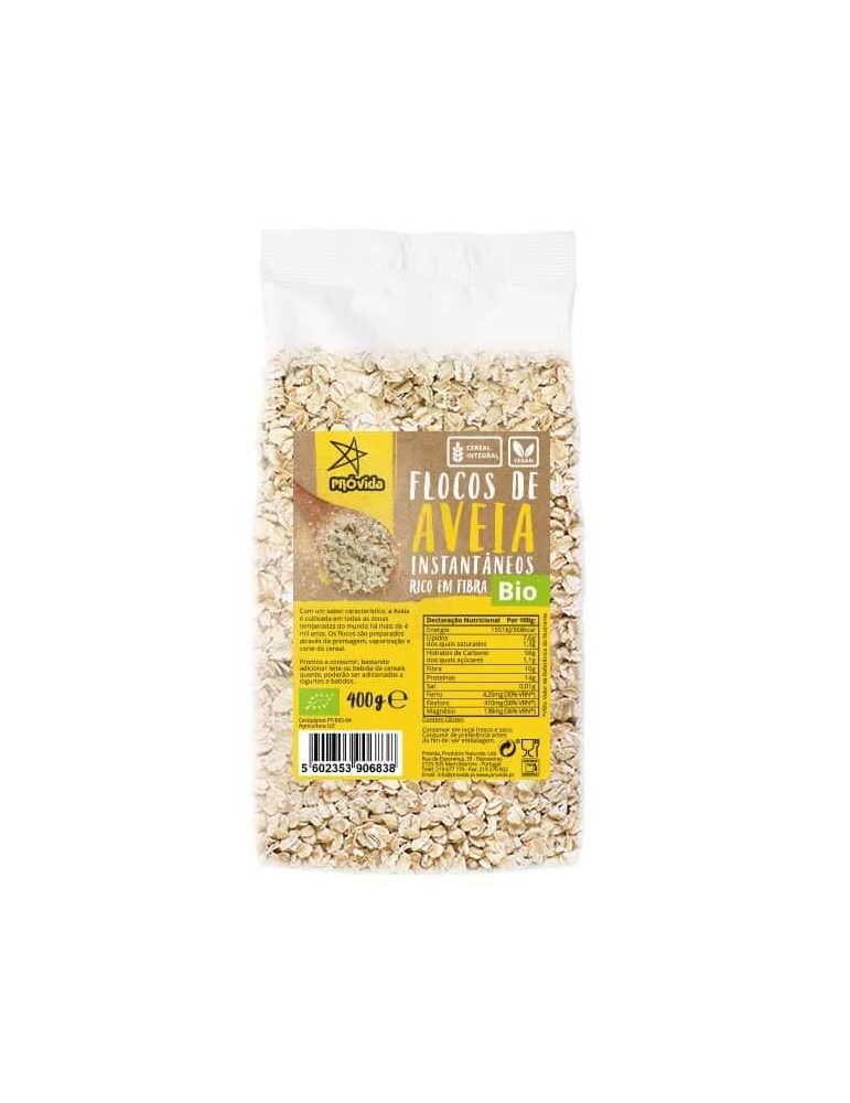 Flocos Aveia Instantâneos Bio 400gr Provida