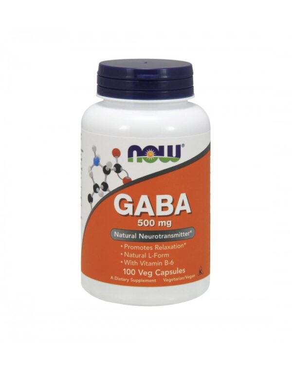GABA 500mg+Vit.B6 100 caps NOW