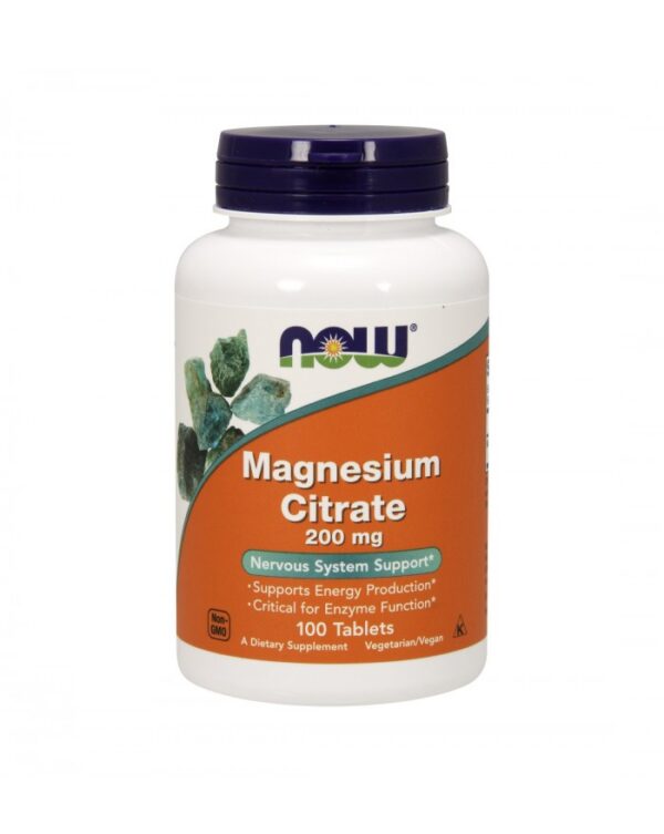 Magnésio Citrato 200mg 100 comp NOW