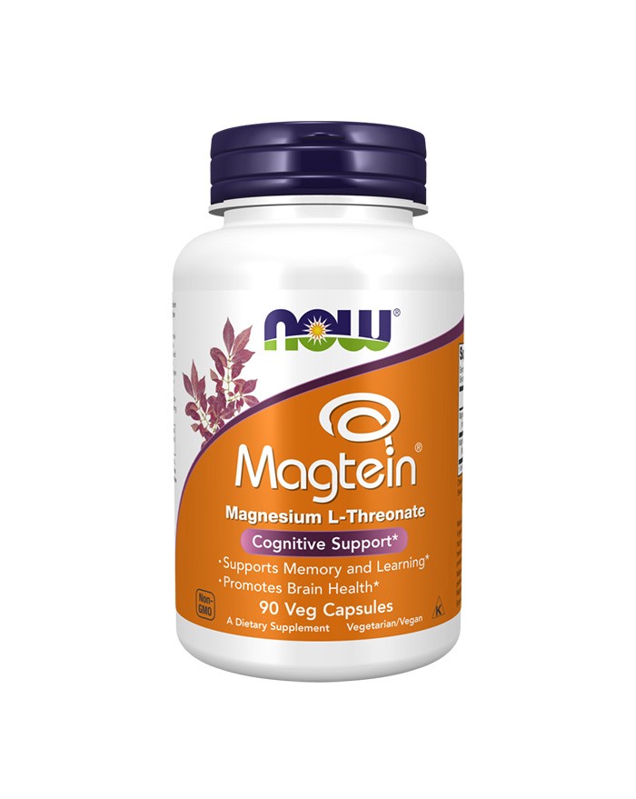 Magtein Magnésio Treonato 90 capsulas NOW