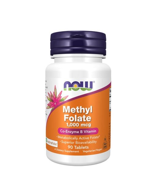 Methyl Folate 1000mcg 90 comprimidos NOW