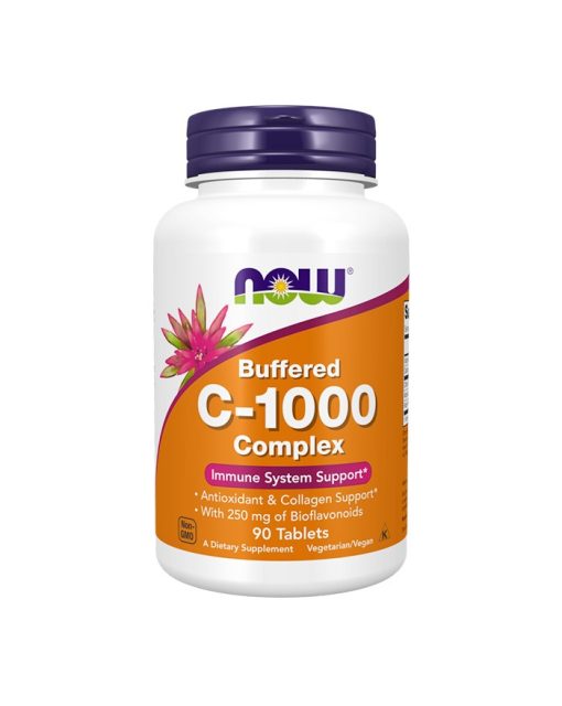 Vitamina C Calcium Ascorbate 1000mg 90 comp NOW