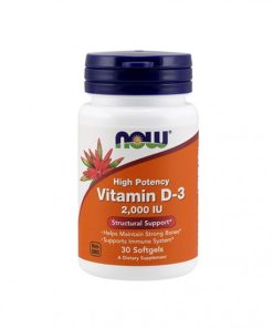 Vitamina D3 2000UI 120 caps NOW