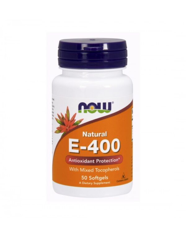 Vitamina E 400UI MT 50 Vcaps NOW