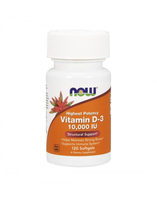 Vitamina D3 10.000UI 120caps NOW