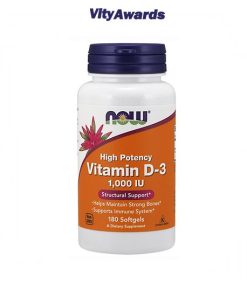 Vitamina D3 1000UI 180 caps NOW